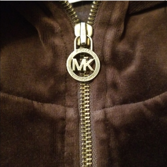 Michael Kors velvet jacket brown velour stretch - Picture 2 of 8